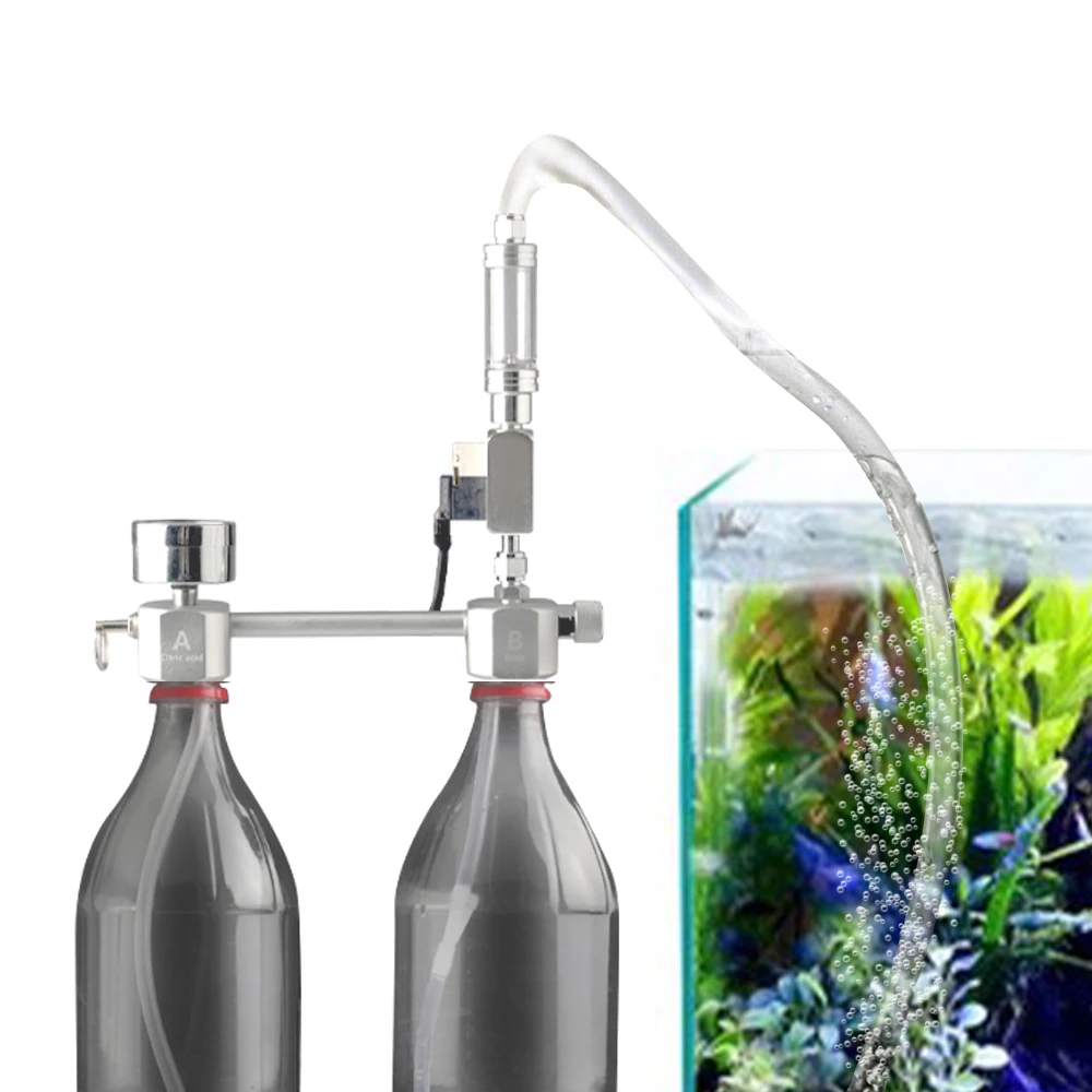 DIY CO2 система генератора комплект Аквариум генераторная с электромагнитным