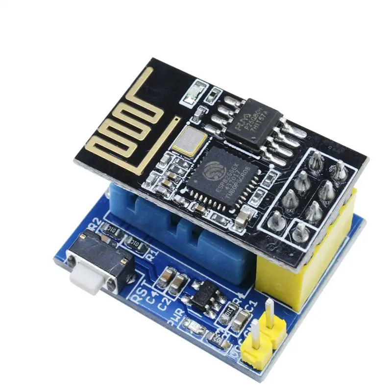 ESP8266 ESP 01S Серийный беспроводной приемопередатчик + DHT11 монитор температуры и