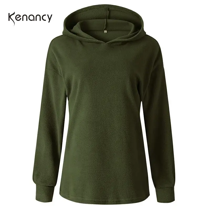 Однотонная женская Повседневная Толстовка Kenancy осенне зимние женские пуловеры с