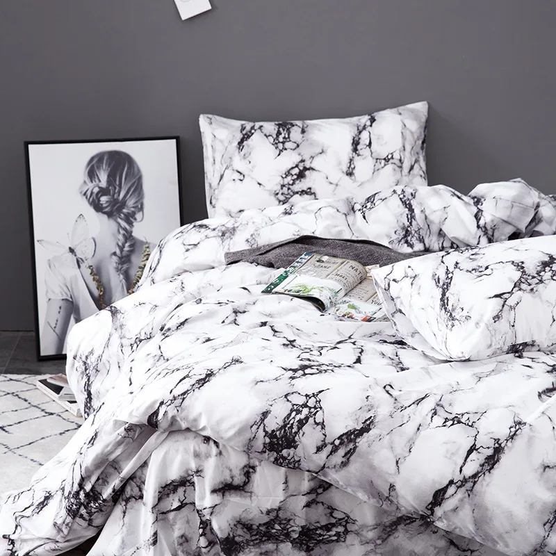 Marble Bedding Set Duvet Cover Twin Queen Quilt Cover Comforter Bedding Sets King