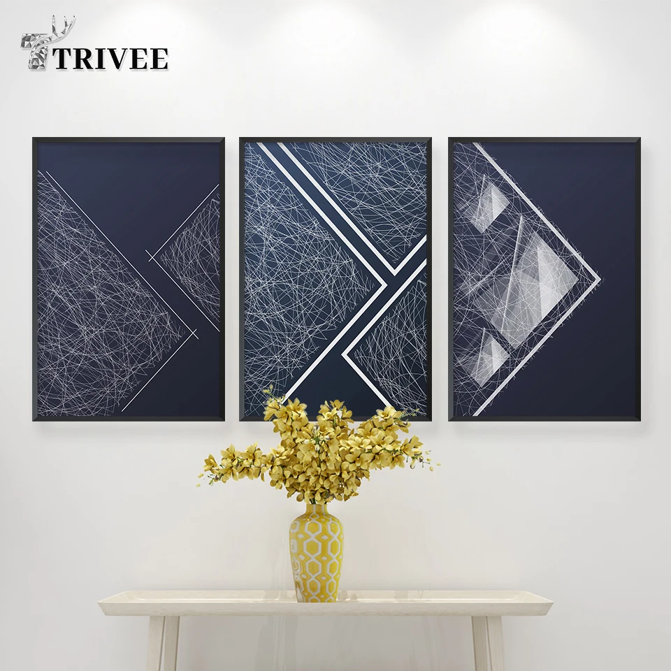 Abstract Canvas Painting Minimalist Wall Art Posters Grey Geometry Printings For Living Room Home decor Decor Gift | Дом и сад