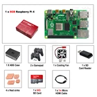 CAMEIDO R98 Raspberry Pi 4 Model B Kit 248 ГБ + беспроводные геймпады + SD-карта 64 Гб32 ГБ + чехол + медный радиатор + видеокабель