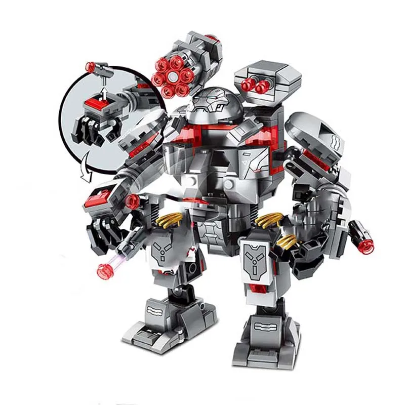 Конструктор Железный мехаман демонстрационный зал наборы моделей город финала