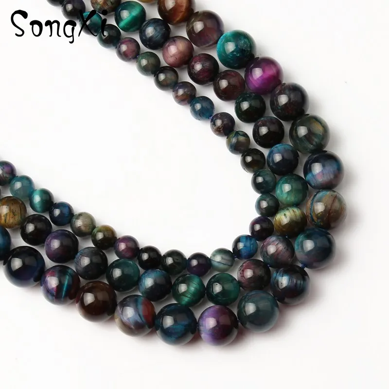 Бусины Из Натурального Коричневого тигрового глаза 6/8/10 мм | Украшения и