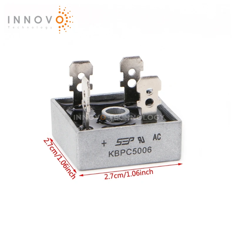 INNOVO 2 шт./лот оригинальный KBPC5006 мостовой выпрямительный диод 50 А 600 в KBPC 5006