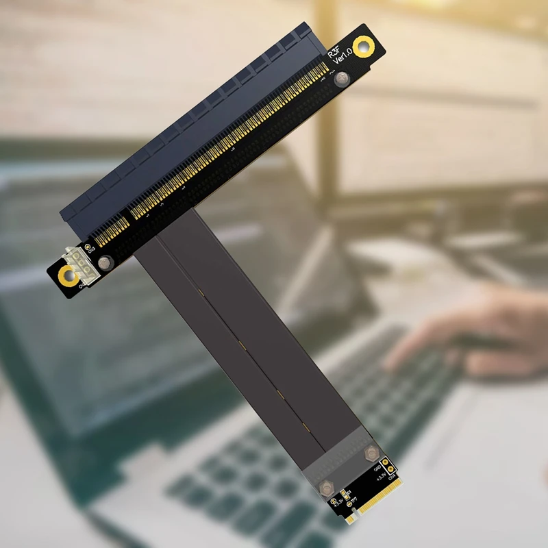 

R43SF Extension Cable M.2 NGFF NVMe to PCIe X16 SATA Power Cable Support M.2 PCIE X4 Full Speed Channel for BTC Mining