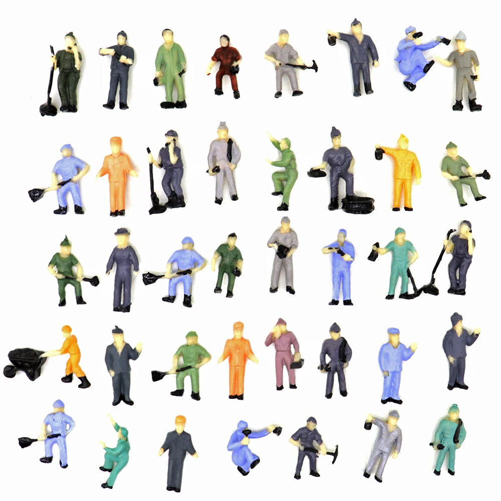 

1:87 HO Scale Model railway Workers Landscape Model Train Railway Layout Scenery DIY Miniature Dioramas Display Gaming