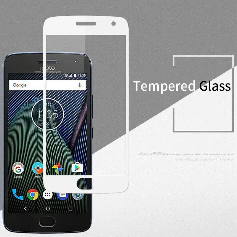 White YISHANGOU 9H защитный чехол для экрана для Motorola G7 power G6 Play G5S Plus твердое стекло чехол для Moto E5 Play Z3 G4 Plus - Цвет: White