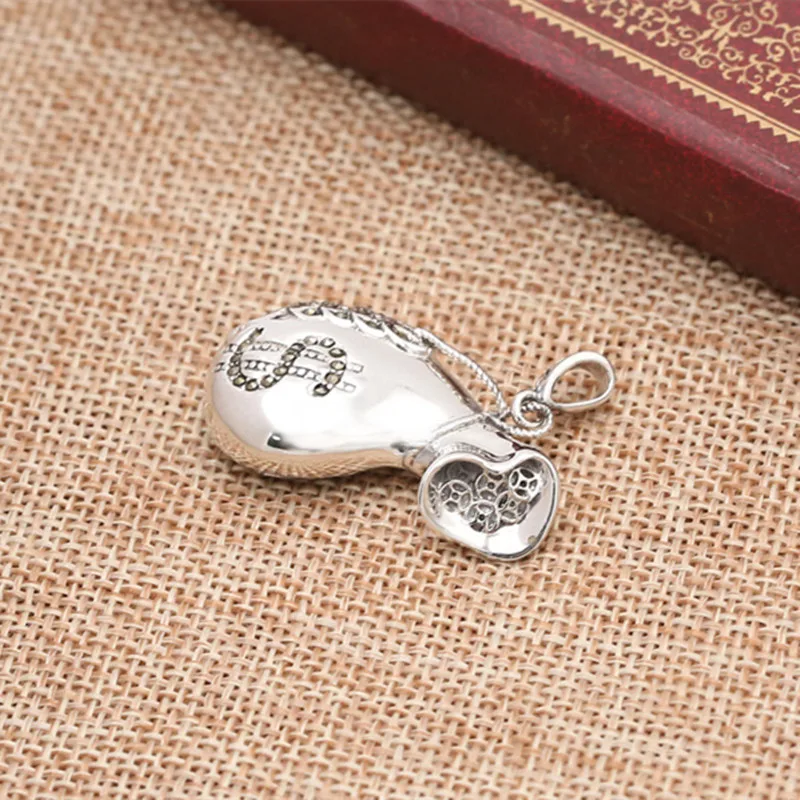 Мужской и Женский кошелек из стерлингового серебра 925 пробы кулон ожерелье