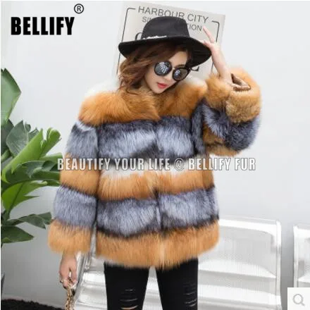 Модные теплые пальто из натурального Лисьего меха в русском стиле Верхняя одежда