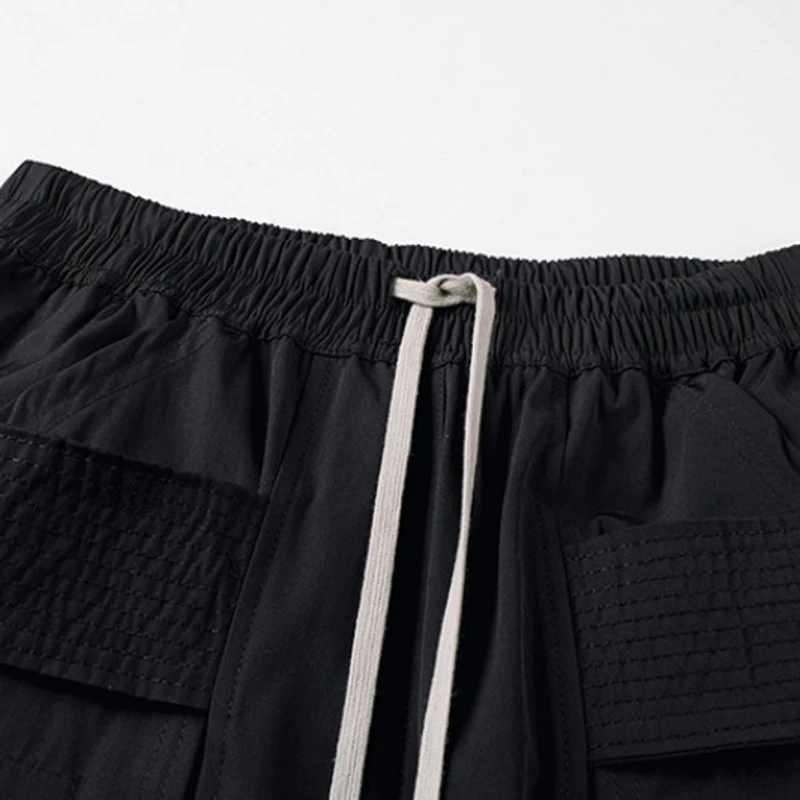 Шорты-карго мужские хлопковые до колен классические штаны-султанки с эластичным