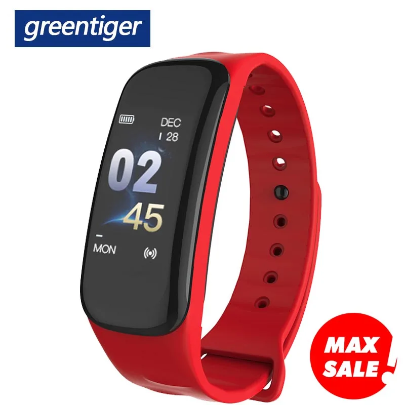 Смарт-браслет Greentiger C1 VS C1 Plus, умный браслет, фитнес-трекер, водонепроницаемый пульсометр, измеритель артериального давления, умный Браслет