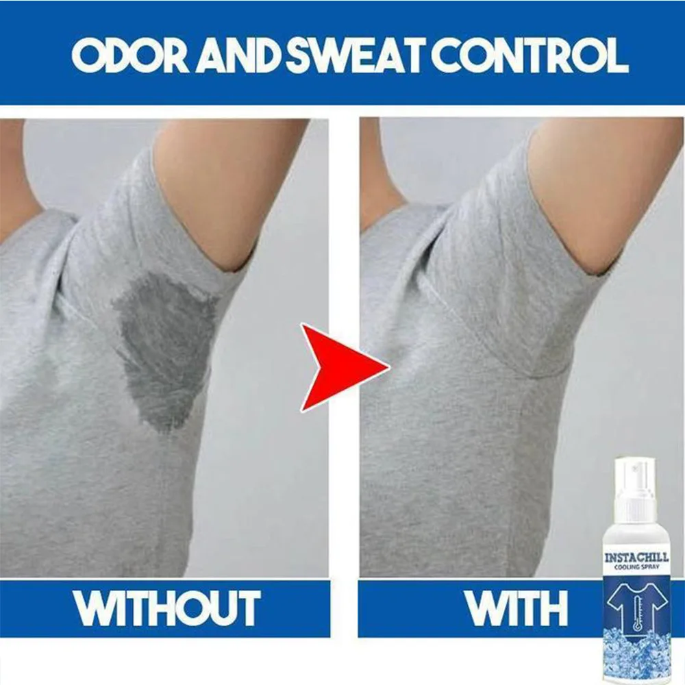 

New Instant Cooling Spray Coolant Long Lasting Effect Instant Cooling Mist Portable Effective Outdoor Menthol Liquid Spray Hot