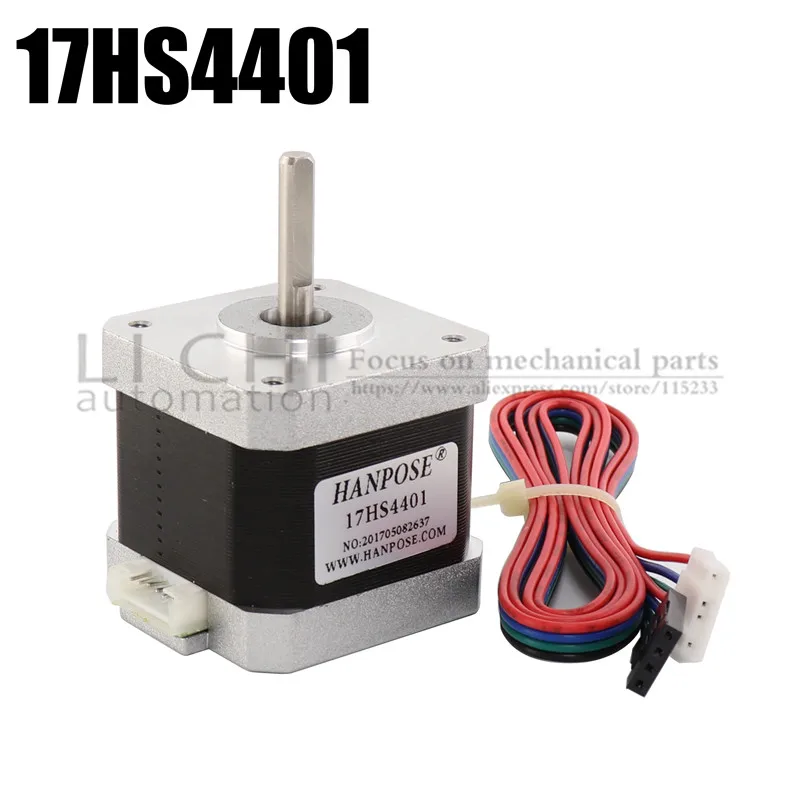 17HS4401 шаговый двигатель 40 мм 1.7A 12V Nema17 шаговый двигатель 42bygh 4-свинец ЧПУ RepRap 3D-принтеры