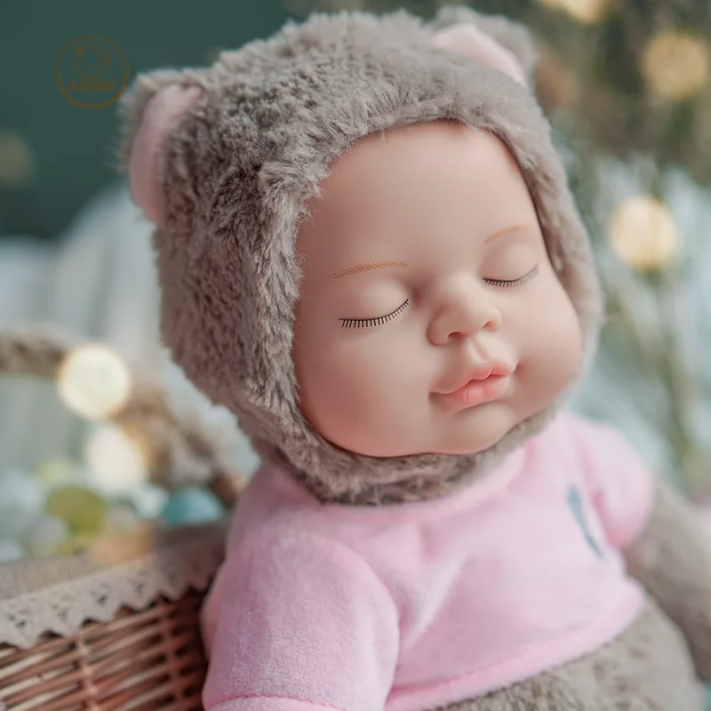 Фото Медведь Реборн 10 8 дюйма плюшевая детская модель для сна | Игрушки и хобби