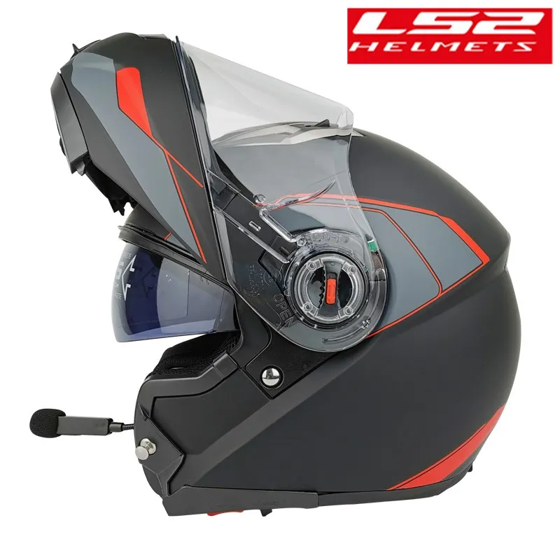Bluetooth гарнитура LS2 FF370 модульный мотоциклетный шлем откидной kask Интерком Capacete Racing