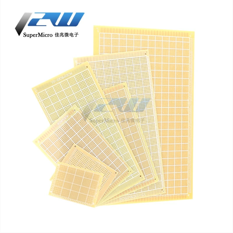 Масляная эпоксидная плата PCB печатная 5*7 7*9 9 9*15 12*18 стекловолоконная