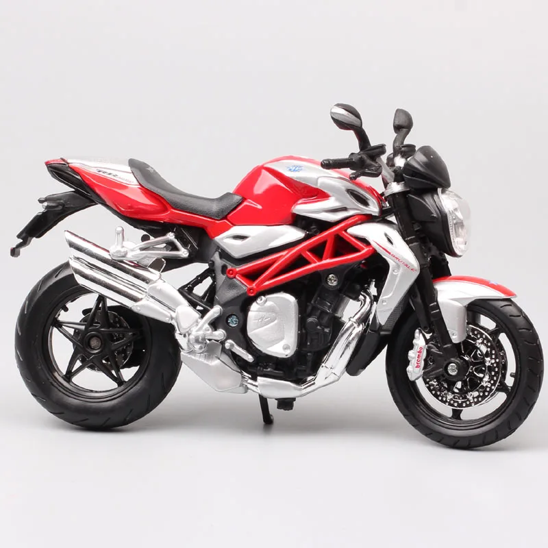 Детские 1:12 в масштабе MV Agusta F4 Brutale 1090 RR R Diecasts& Toy Vehicles модель мотоцикла Коллекционная для миниатюрных