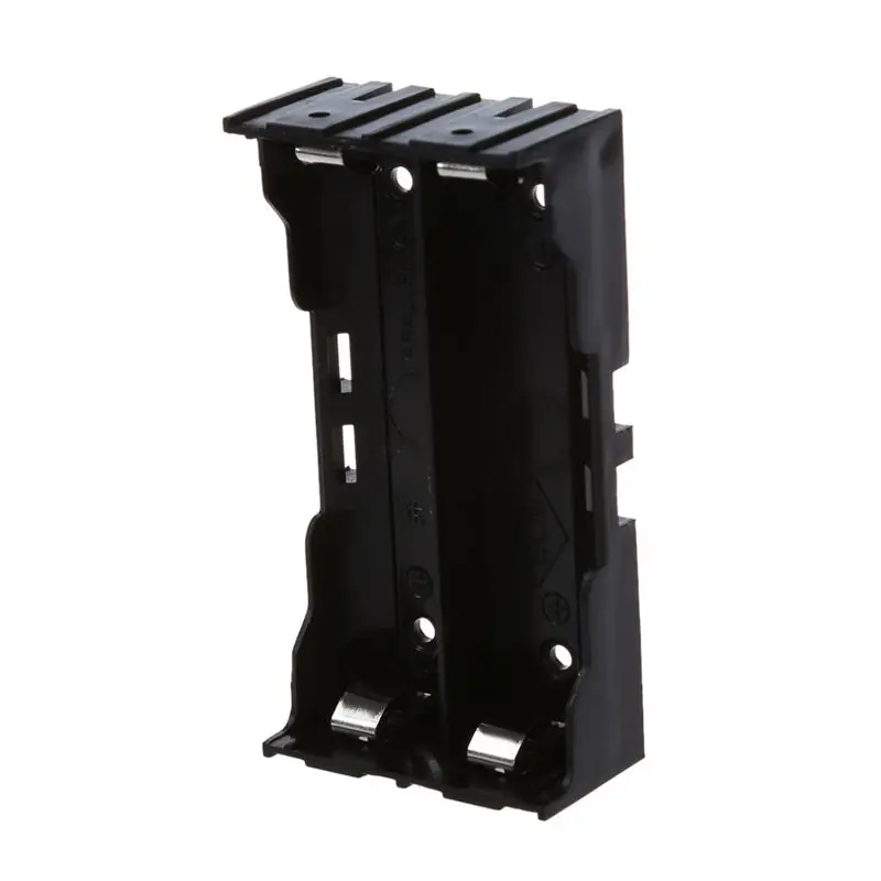 

5 Pcs Black Plastic 2 x 3.7V 18650 Batteries 4 Pin Battery Holder Case