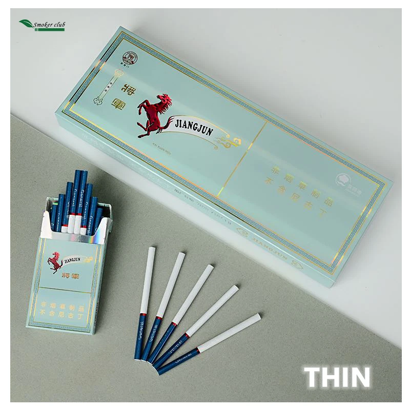 

Jiangjun Fine Mint Flavor Herbal Tea Smoke Healthy No Nicotine Cigarettes Tea Tobacco 100% nicotine free Smoking Accessories