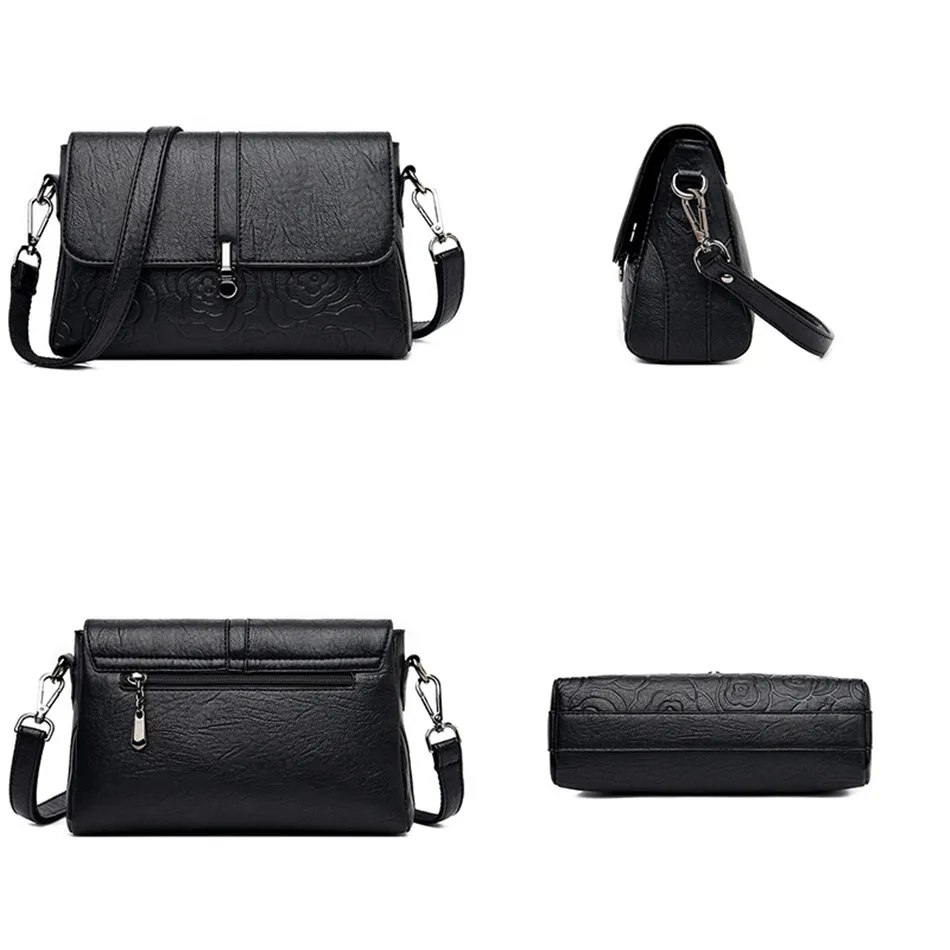 Высококачественные кожаные дамские сумки на плечо для женщин 2020 элегантные