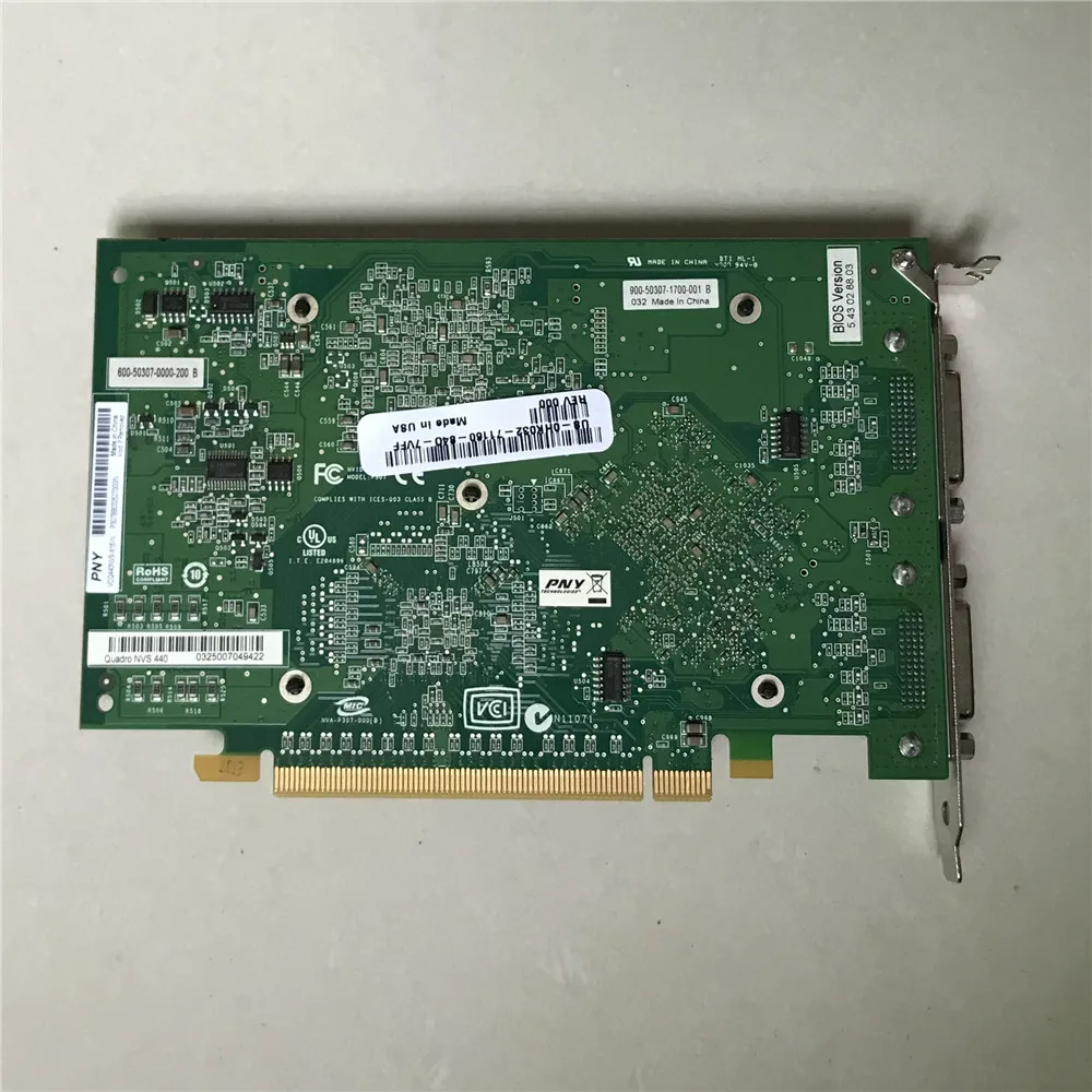 Графическая карта для NVIDIA Quadro NVS 440 256 Мб двойной фотовыход графическая