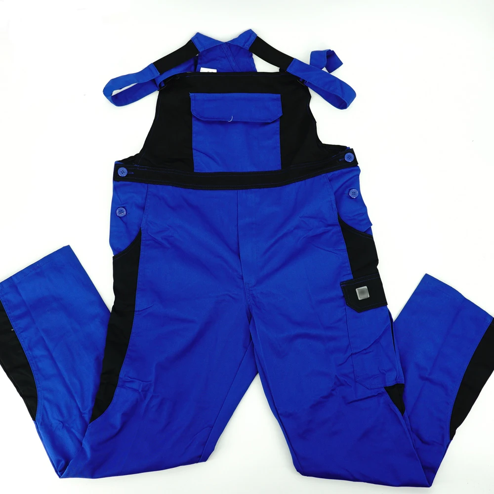 Нижняя цена мужская синяя рабочая одежда комбинезон для карго Комбинезоны