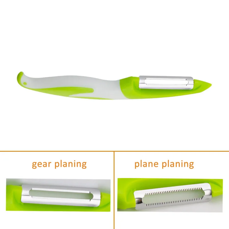 

Green Gear Planing/Plane Planing Peeler Knife 3cr13 Stainless Steel/PP 1Pcs Vegetable Slicer Portable Multifunction