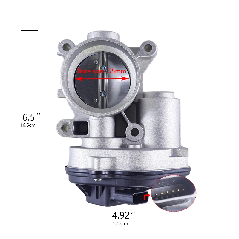 Корпус дроссельной заслонки 55 мм для Ford Focus 2 MK Petrol 1 8 0 3 Fiesta V C-MAX Mondeo клапан 4M5G9F991FA