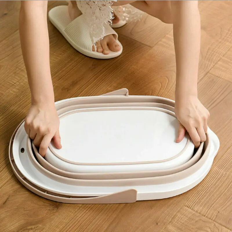 Складное ведро портативное уличное складное твердая раковина туристическое для