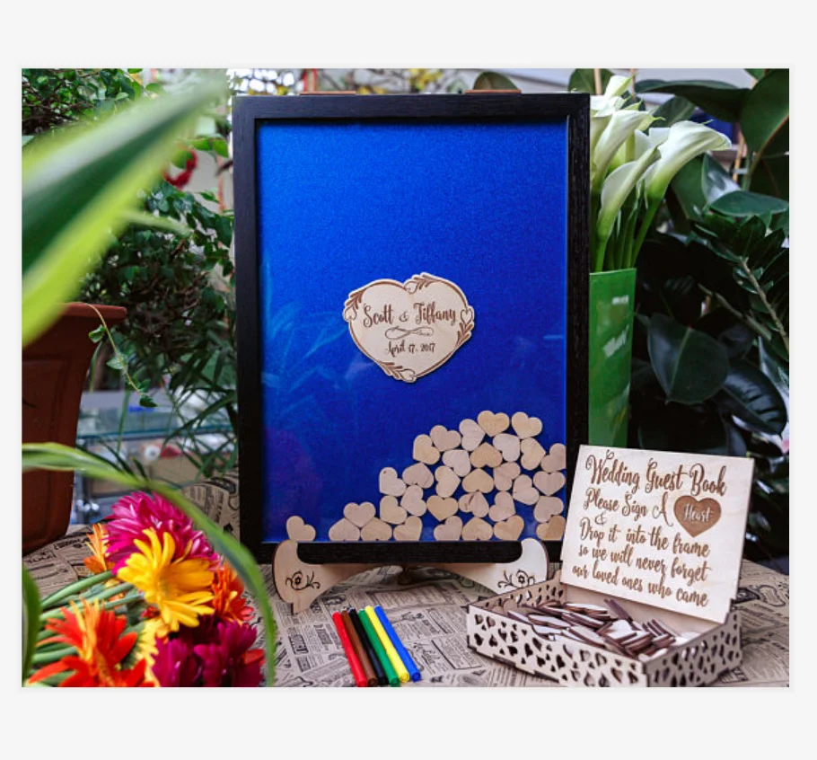 Индивидуальное имя жениха черная Свадебная Выгравированная Альтернативная