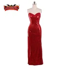 Кто подставил Роджер кролик джессика кролик косплей костюм красное платье с перчатками