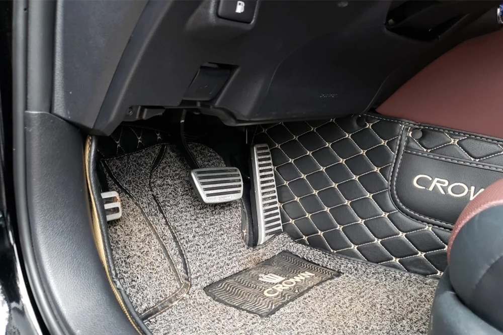 

tommia Aluminum Footrest Gas Brake Pedals Pad kit For Toyota Reiz 13-17 no drilling cool design styling