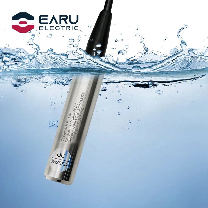 4-20MA 0-5V 0-10V RS485 Output Level Transmitter Liquid Oil Water Level Sensor Probe Detect Controller Float Switch 5-50m Pump