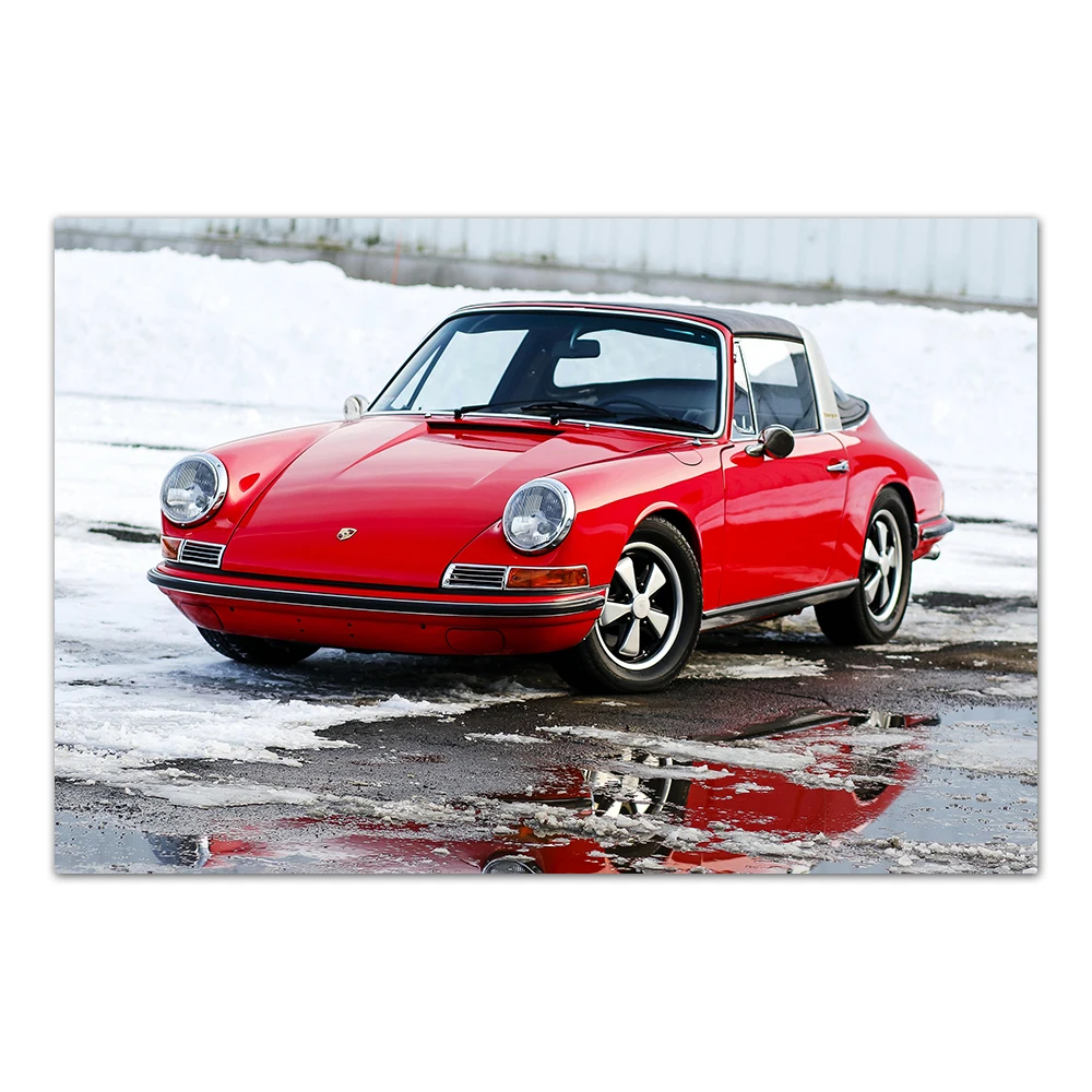 1961 классический постер на автомобиль Targa 911 обои с автомобилем HD-принты Картина