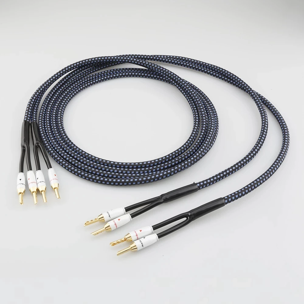 Кабель Audiocrast SP14 Hi-Fi посеребренный для динамиков высококлассный провод колонок с