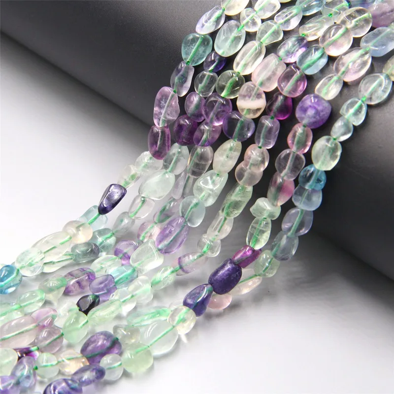 fluorite 31 тип необычный самородный Камень Бисер природный флюорит полированные крошечные плоские фиолетовые овальные кварцевые бусины для создания ювелирных изделий Декор - Цвет: fluorite