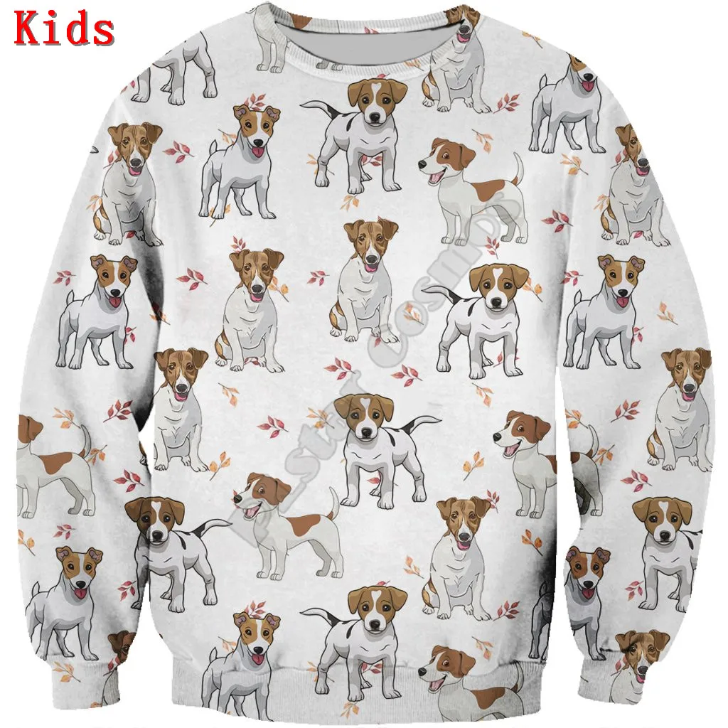 Autumn Winter Dachshund 3d printed Hoodies Pullover Boy Girl Long Sleeve Shirts Kids Funny Animal Sweatshirt