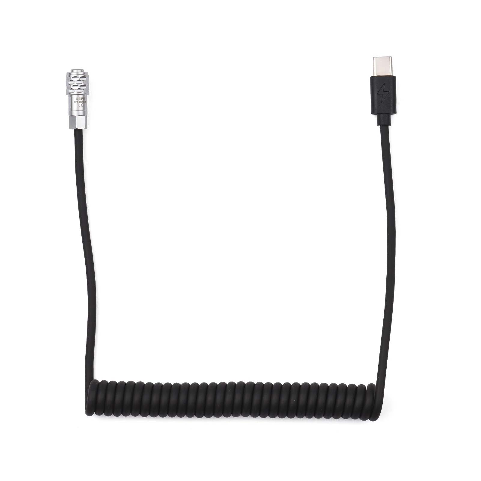 Сменный кабель питания Andoer USB-C для Blackmagic Pocket Cinema Camera BMPCC 4K/6K к USB Type-C пружинный -