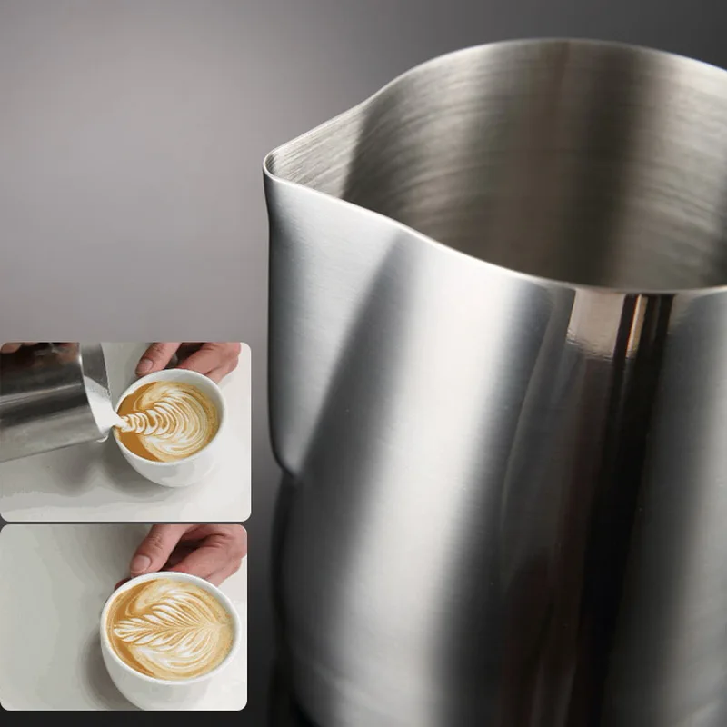 Stainless Steel Milk Frothing Jug Pitcher Hand-held Espresso Coffee Barista Craft Latte | Дом и сад