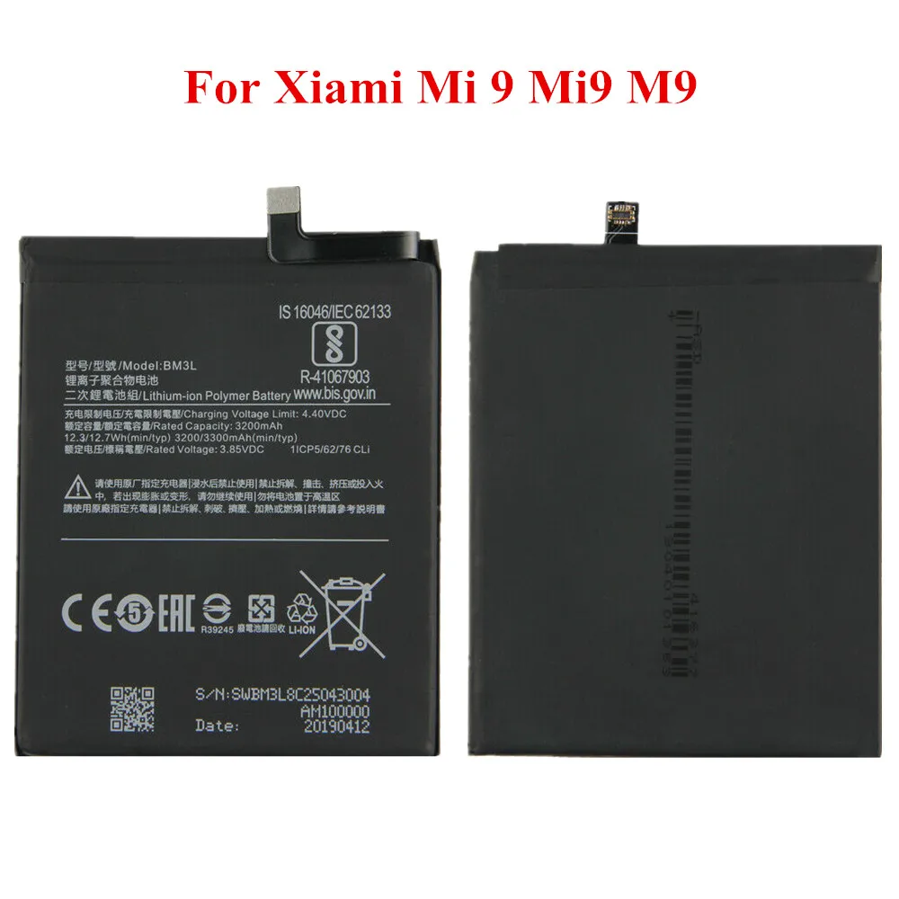 Оригинальный аккумулятор OXEN BM3L для телефонов Xiaomi Mi 9 Mi9 M9 сменная батарея большой