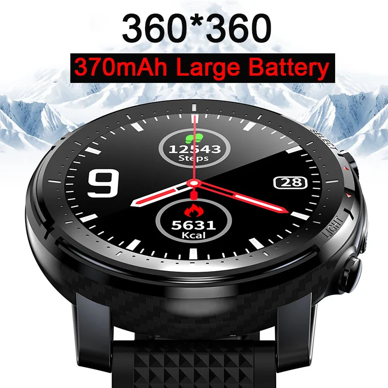 T VICTER 360*360 370 мАч большой аккумулятор спортивные Смарт часы ЭКГ Пульс Bluetooth Вызов