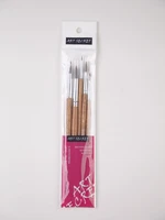 artsecret painting brush synthetic hair aluminum ferrule wooden handle for watercolor gouache acrylic 5pcsset pr 506