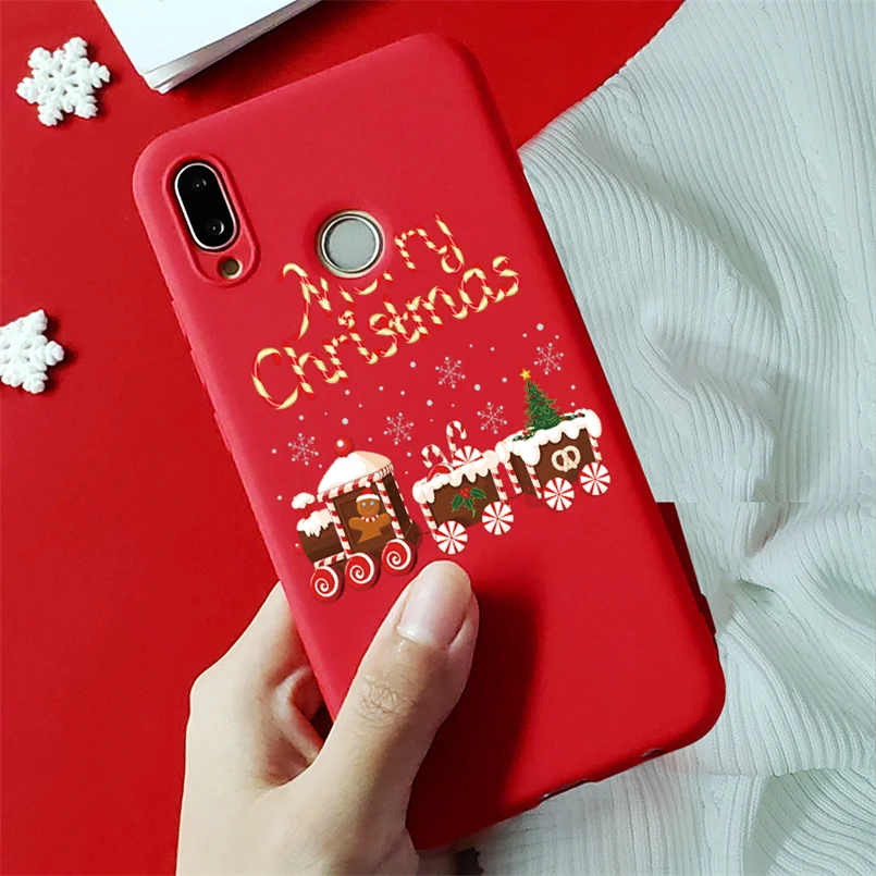 sd3huoch Рождество чехол с изображением животного для huawei Y5 Y6 Y7 Y9 Honor 8A 8X 9X 7A 7X фотоаппаратов моментальной печати 7S 9 10 20 Lite рro 10i 20i играть в игры ТПУ красный матовый чехол - Цвет: sd3huoch