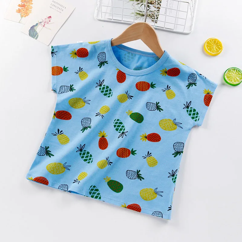 VFOCHI/футболки для мальчиков и девочек детская одежда с мультяшным принтом