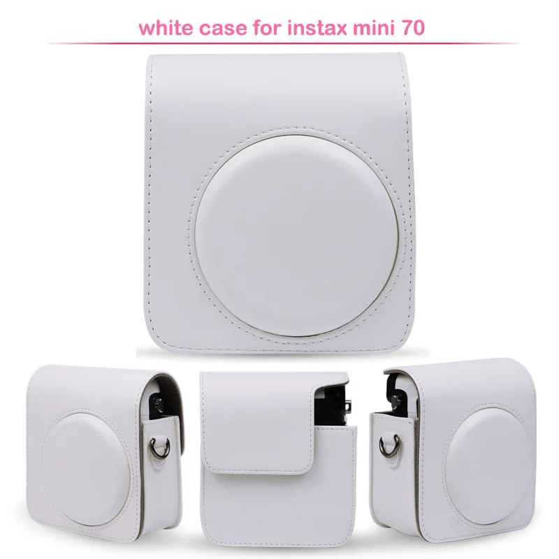 Geniune Fujifilm Instax Mini мгновенная цветная пленка с защитной из искусственной кожи чехол для камеры Сумка для Fuji Instax Mini 70 камера