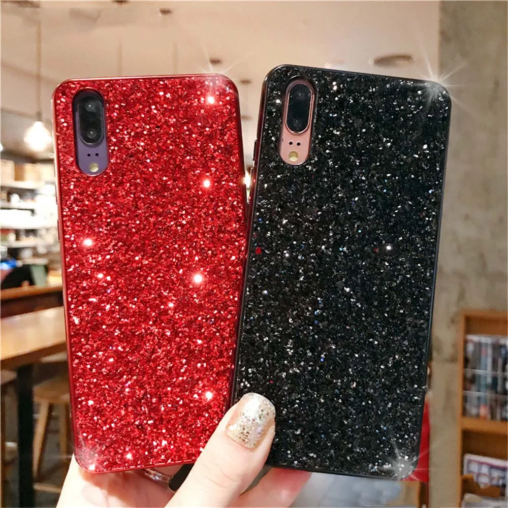 Lovebay чистый цветной Блестящий Шикарный чехол для телефона для huawei P20 Pro Lite P30 Pro mate 20X Honor 20 Lite Nova 4 TPU задняя крышка