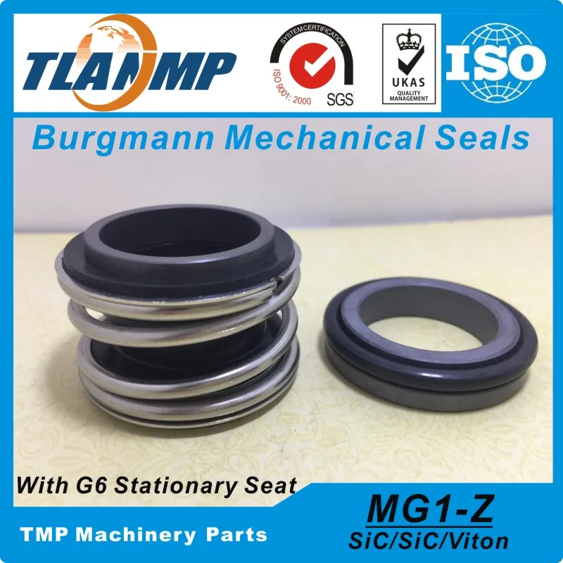 

MG1/65-Z , MG1-65/G6 TLANMP Burgmann Mechanical Seals Rubber Bellow with G6 stationary Seat (Material:SIC/SIC/VIT)