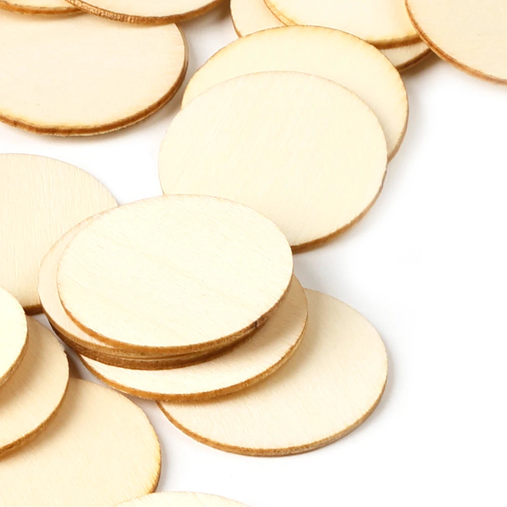 DIY ремесло 50 штук 30 мм необработанные предварительно просверленные деревянные