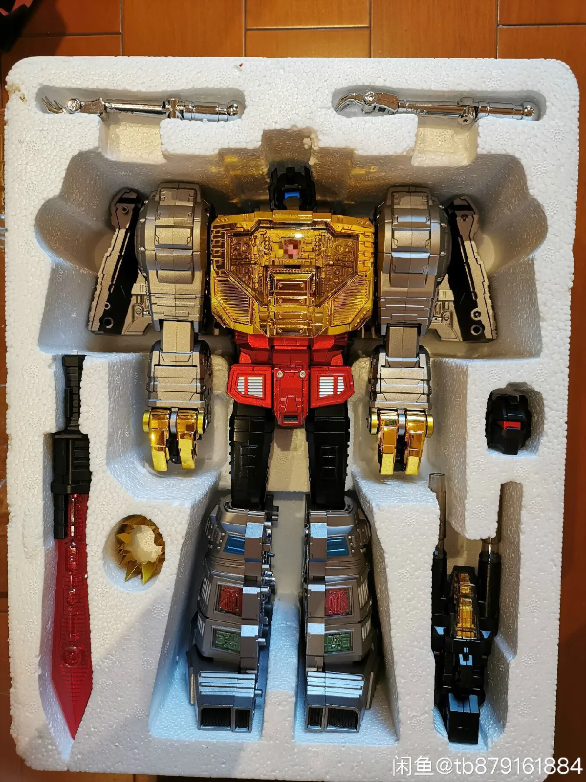 Трансформационный робот Gigapower GP HQ-01R Superator Grimlock Masterpiece хромированная версия